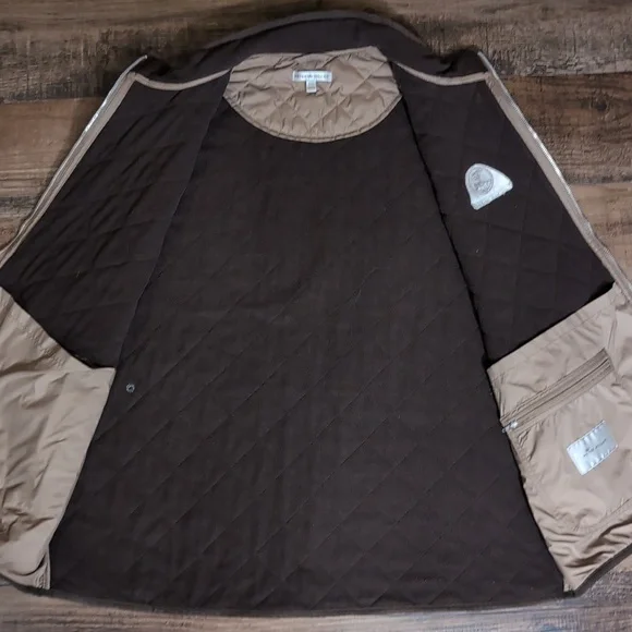 Peter Millar Essex Quilted Vest Pebble Beach Embroidered Logo Size XXL In Brown